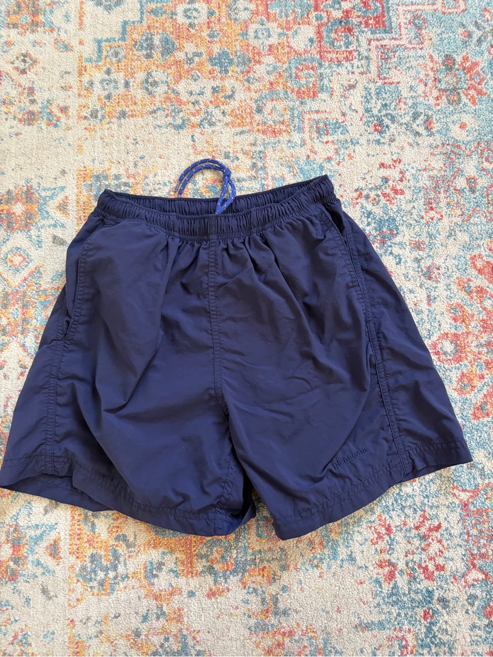 Patagonia navy blue baggies shorts